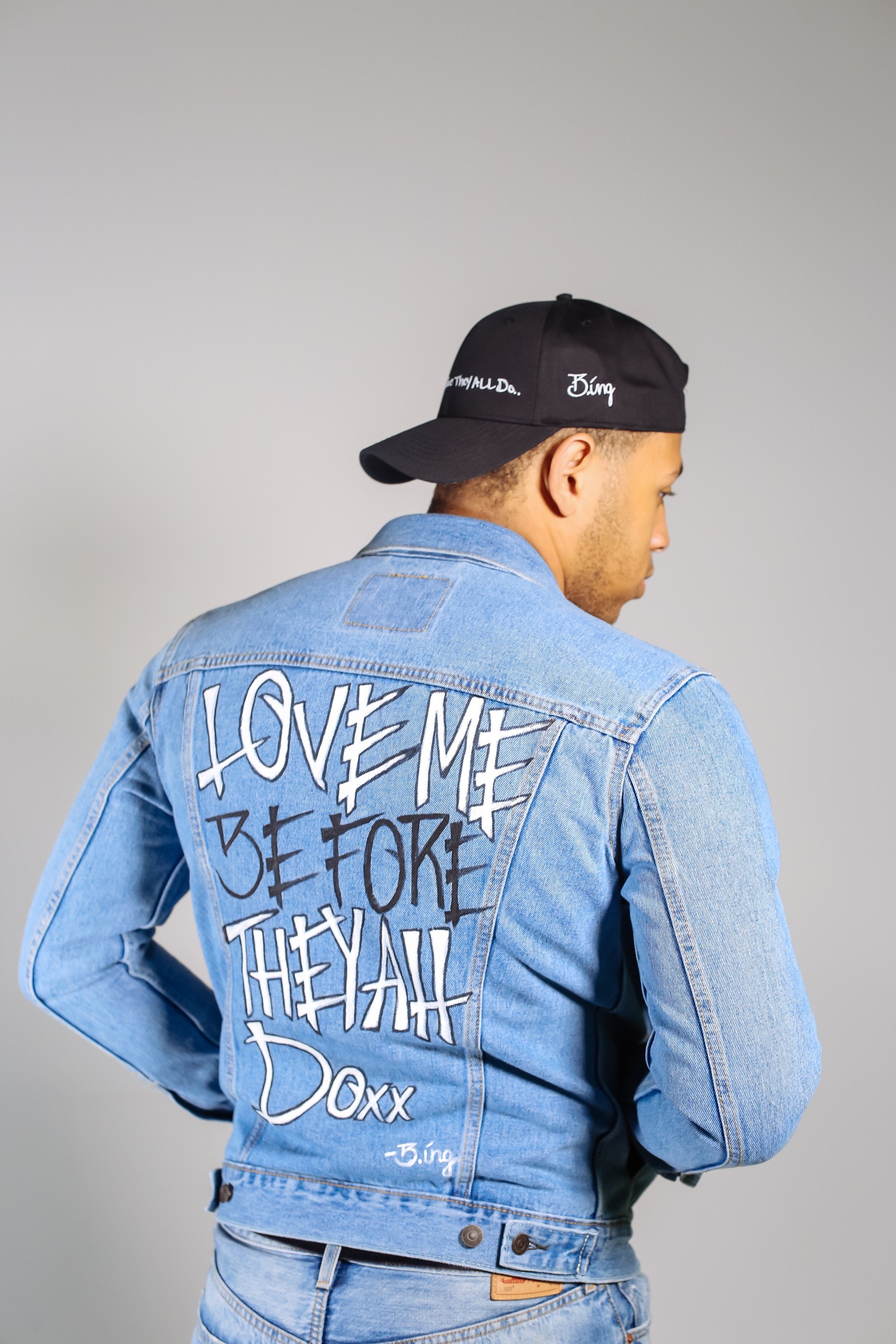 Custom Hand-Painted "Love Me Before They All Do" Jacket ( 2 slots open)